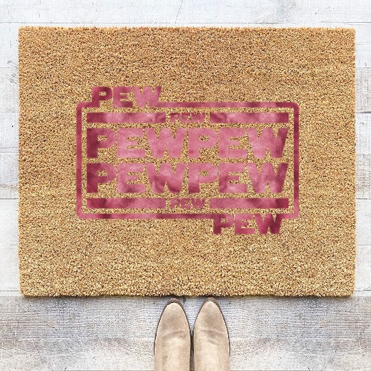 Pew Pew Pew Coir Doormats
