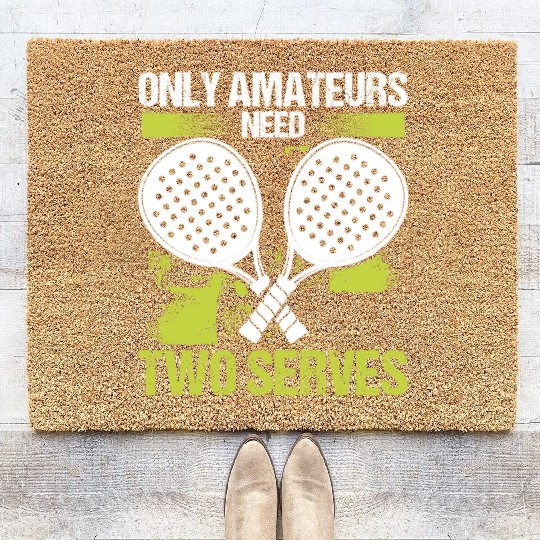 Paddle Tennis Player Match Amateurs Paddle Team Coir Doormats