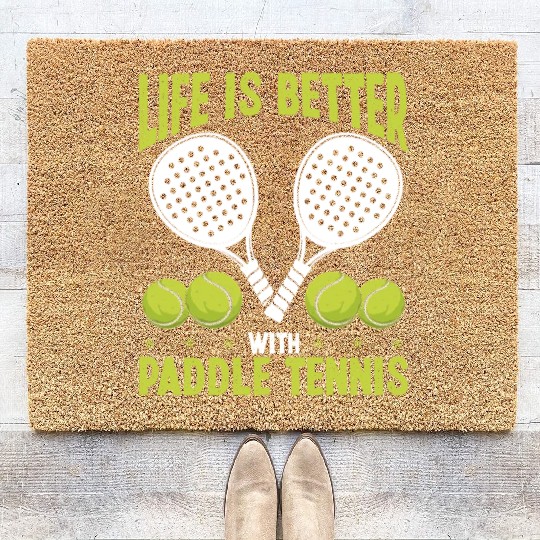 Paddle Tennis Player Match Life is better with Coir Doormats