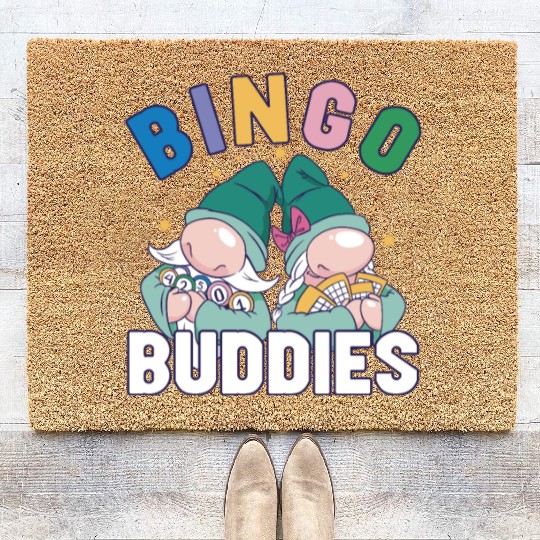 Bingo Card Game Grandma Bingo Player Bingo Cards Coir Doormats