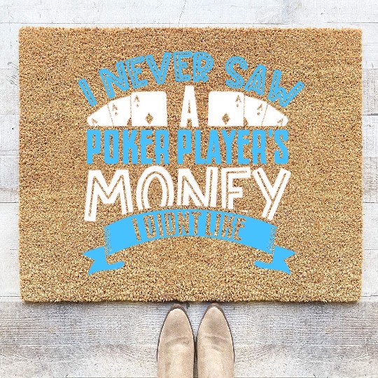 Poker Casino Poker Player Gambling Roulette Coir Doormats