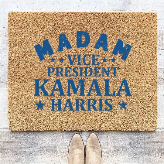 Kamala Harris Madam Vice President 1 Coir Doormats