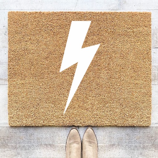 Lightning Bolt For Men And Women Coir Doormats