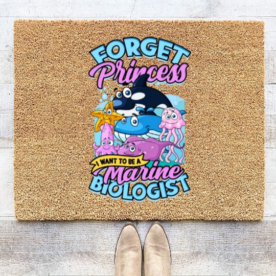 Marine Biologist Mammal Sea Animals Ocean Biology Coir Doormats