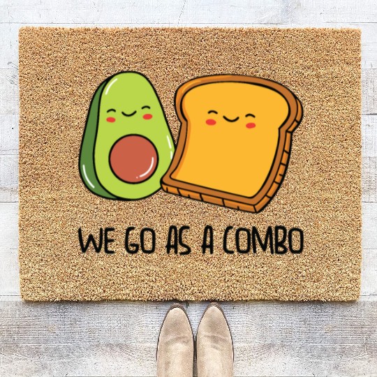 Siblings Avocado Toast Combo Big Sister Brother Coir Doormats