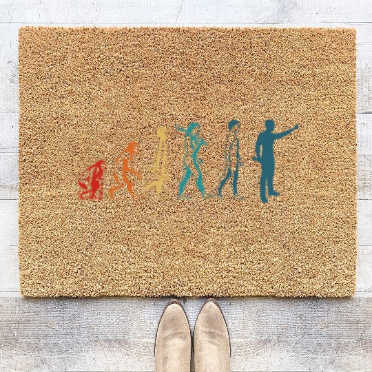 Engineer Evolution Funny College Of Engineering Coir Doormats