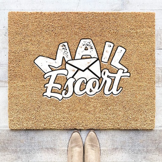 Mail Escort Mail Carrier Postal Worker Postman Coir Doormats