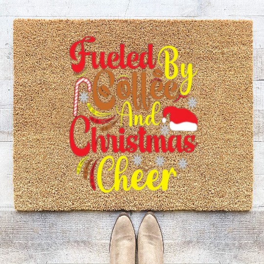 Fueled by coffee and Christmas cheer Coir Doormats