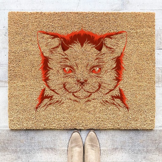 Devil cat Coir Doormats