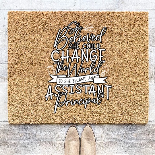 Assistant Principal Back School Teacher Principal Coir Doormats