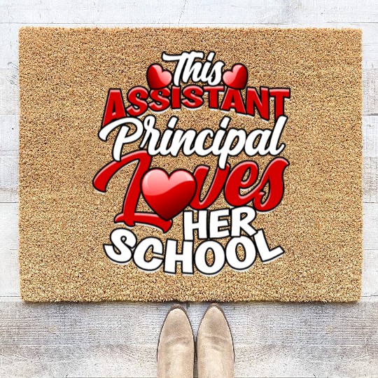 Assistant Principal Back School Teacher Principal Coir Doormats