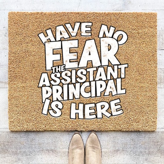Assistant Principal Back School Teacher Principal Coir Doormats