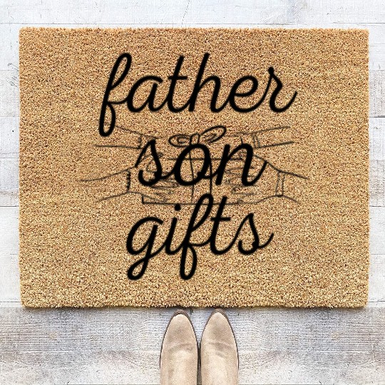 father son gifts Coir Doormats