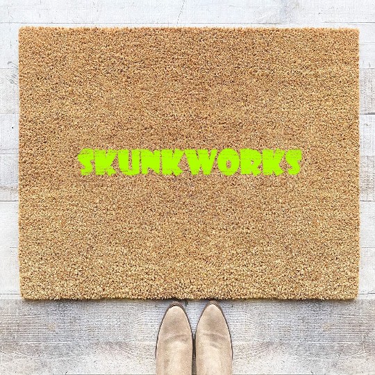 Skunkworks Shop Logo Coir Doormats
