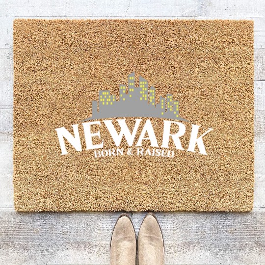 Born & Raised Usa New Jersey Newark Coir Doormats