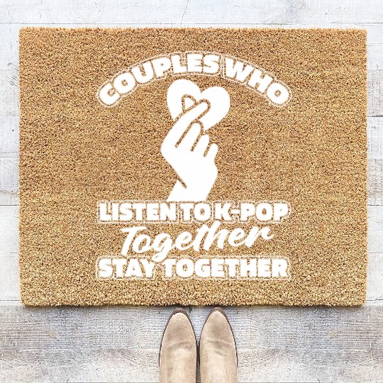 K Pop Couple Coir Doormats