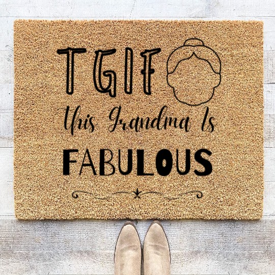 Grandma Mugs, Holidays 2023 Coir Doormats