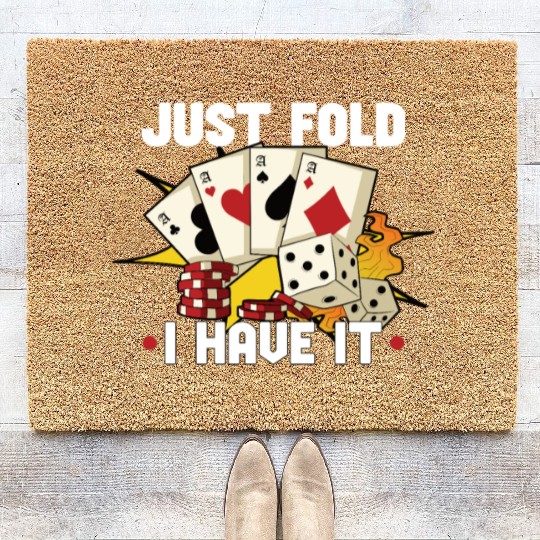 Poker Casino Poker Player Gambling Roulette Gift Coir Doormats