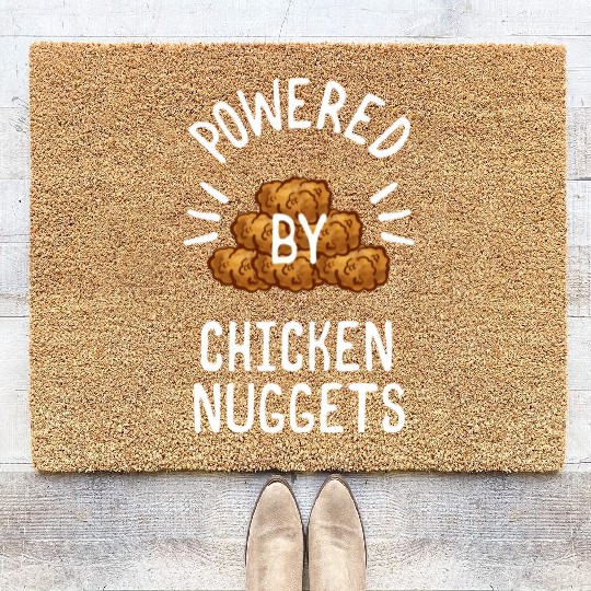 Powered By Chicken Nuggets For Chicken Nuggets Coir Doormats