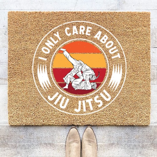 Jujutsu only care about jiu jitsu martial arts mma Coir Doormats
