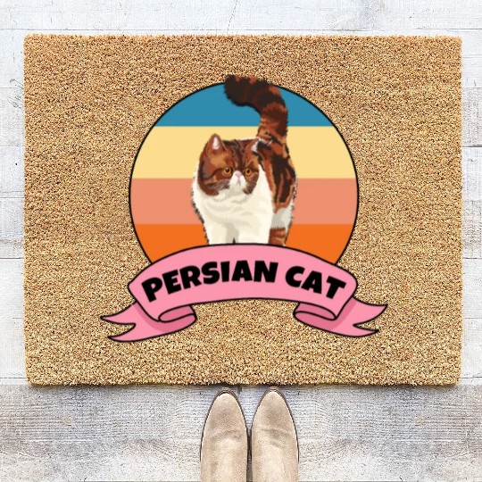 Persian Cat Persian Cat Coir Doormats