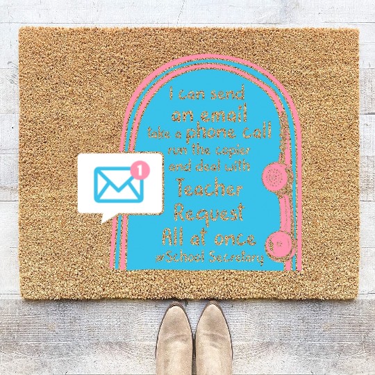 School Secretary Job Description Funny Coir Doormats,
