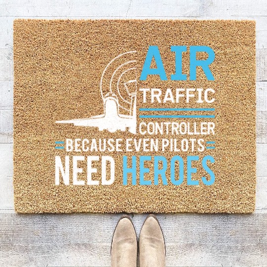 Air Traffic Controller Aircraft Flight Service Coir Doormats