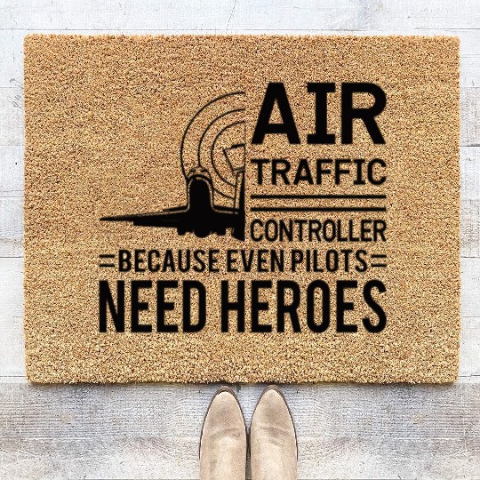 Air Traffic Controller Aircraft Flight Service Coir Doormats
