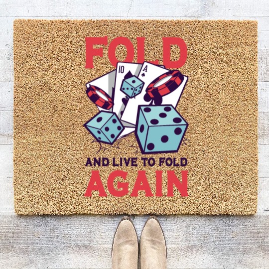 Poker Casino Poker Player Gambling Roulette Gift Coir Doormats