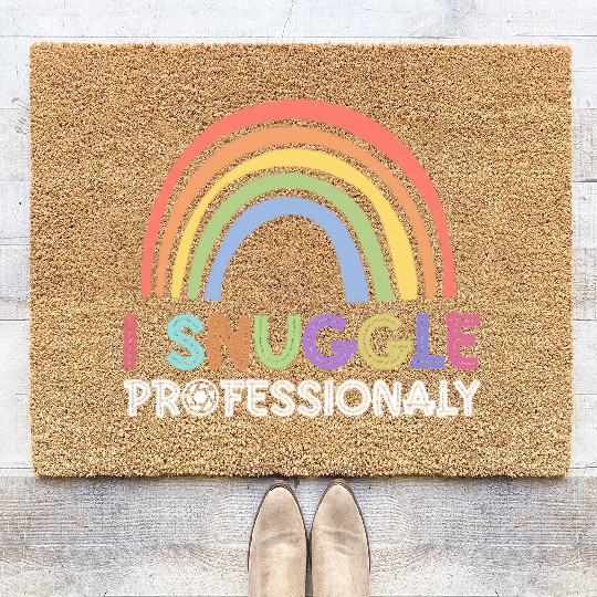 I Snuggle Professionaly - Newborn Photographer Coir Doormats
