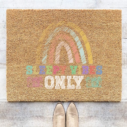 Sleepy Vibes Only - Newborn Photographer Coir Doormats