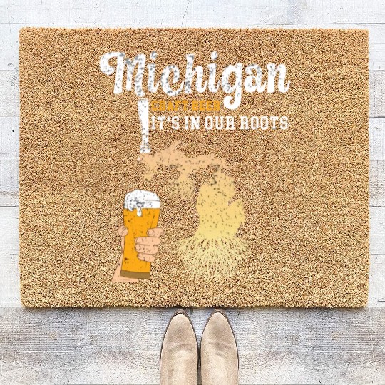 Michigan Craft Beer Coir Doormats