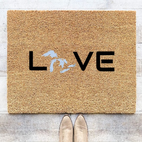 Distressed Love Great Lakes Coir Doormats