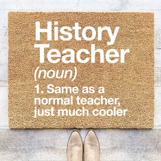 History Teacher Definition Funny Back To School Fi Coir Doormats