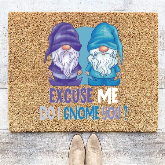 Garden Gnomes Gnome Lover Funny Gnome Gardening Coir Doormats