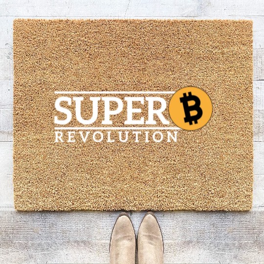 Bitcoin cryptocurrency, Bitcoin BTC Coir Doormats
