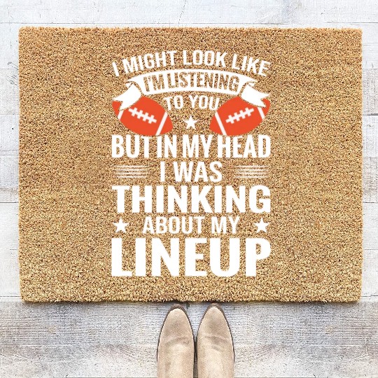 Rugby Goalie Fantasy Football Sports Goalkeeper Coir Doormats