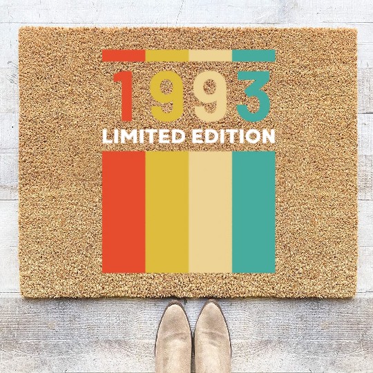 30 Years Vintage 1993 Retro 30th Birthday Coir Doormats