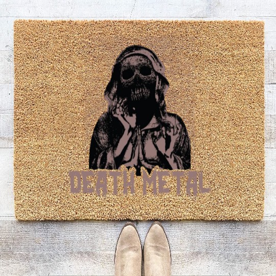 Goth Rock Satan Unicorn Festivals Death Metal Coir Doormats