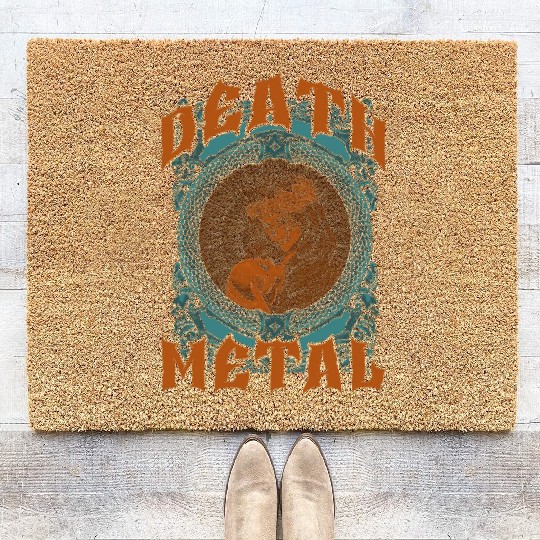 Goth Rock Satan Unicorn Festivals Death Metal Coir Doormats