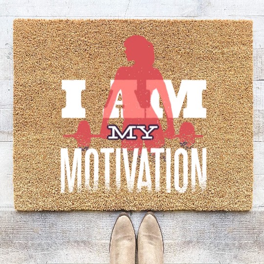 I Am My Fitness Motivation Gym Workout Affirmation Coir Doormats