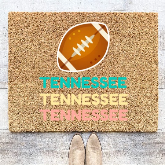Tennessee Game Day , Retro Tennessee Coir Doormats.