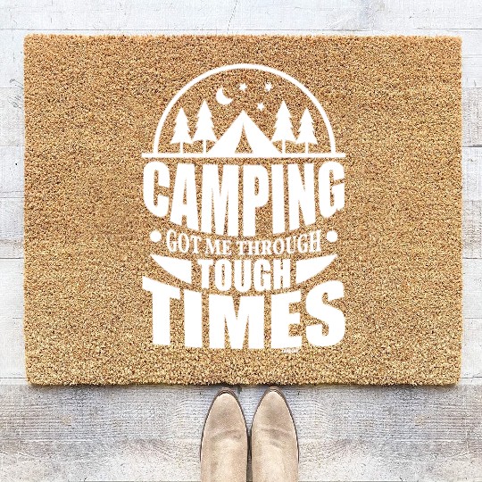 Forest Natur Camping Vacation Gift idea Coir Doormats