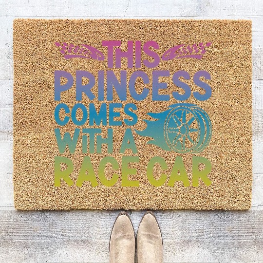 Drag Racing Race Car Girl This Coir Doormats