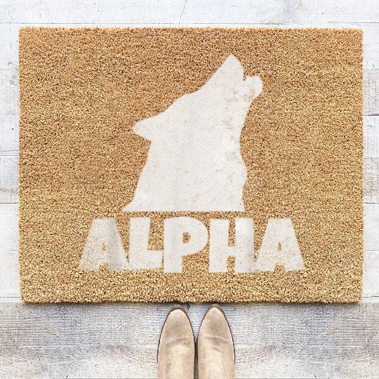 Alpha Wolf Pack Member Wildlife Coir Doormats