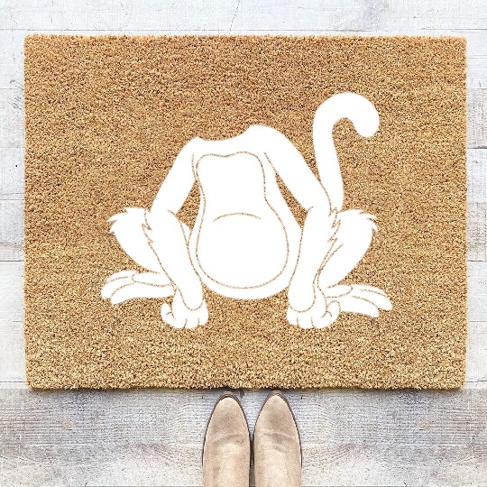 Chimpanzee Monkey Orangutan Monkey Lover Monkey Coir Doormats
