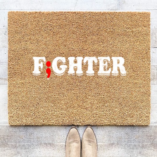 Fight Depression Prevention Mental Awareness Coir Doormats