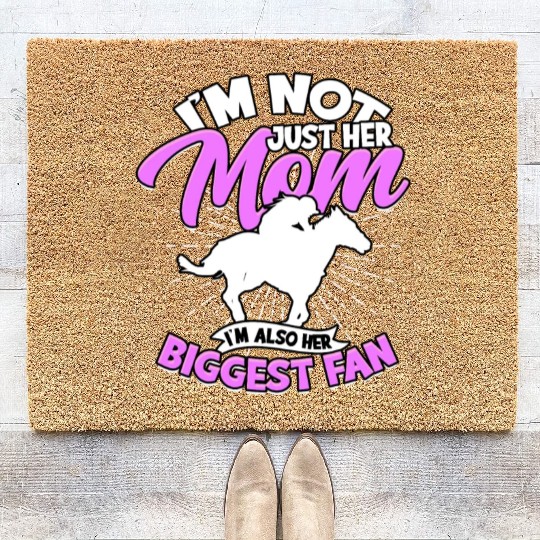 Horse Racing Equestrian Horseback Horse Racer Coir Doormats