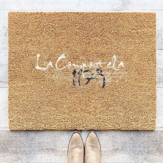 compostela logo way of St. James Coir Doormats