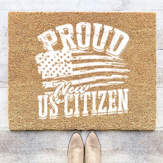 US Immigrant Indigenous USA Immigrants america Coir Doormats